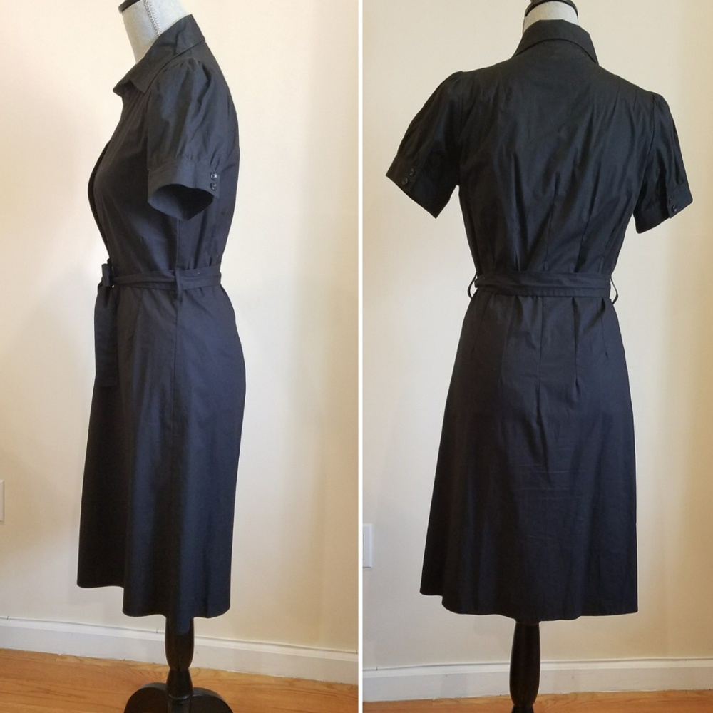 Fitted Black H& M Shirt Dress